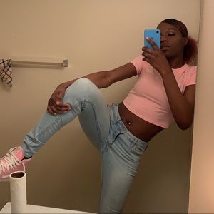 Pink high top vans